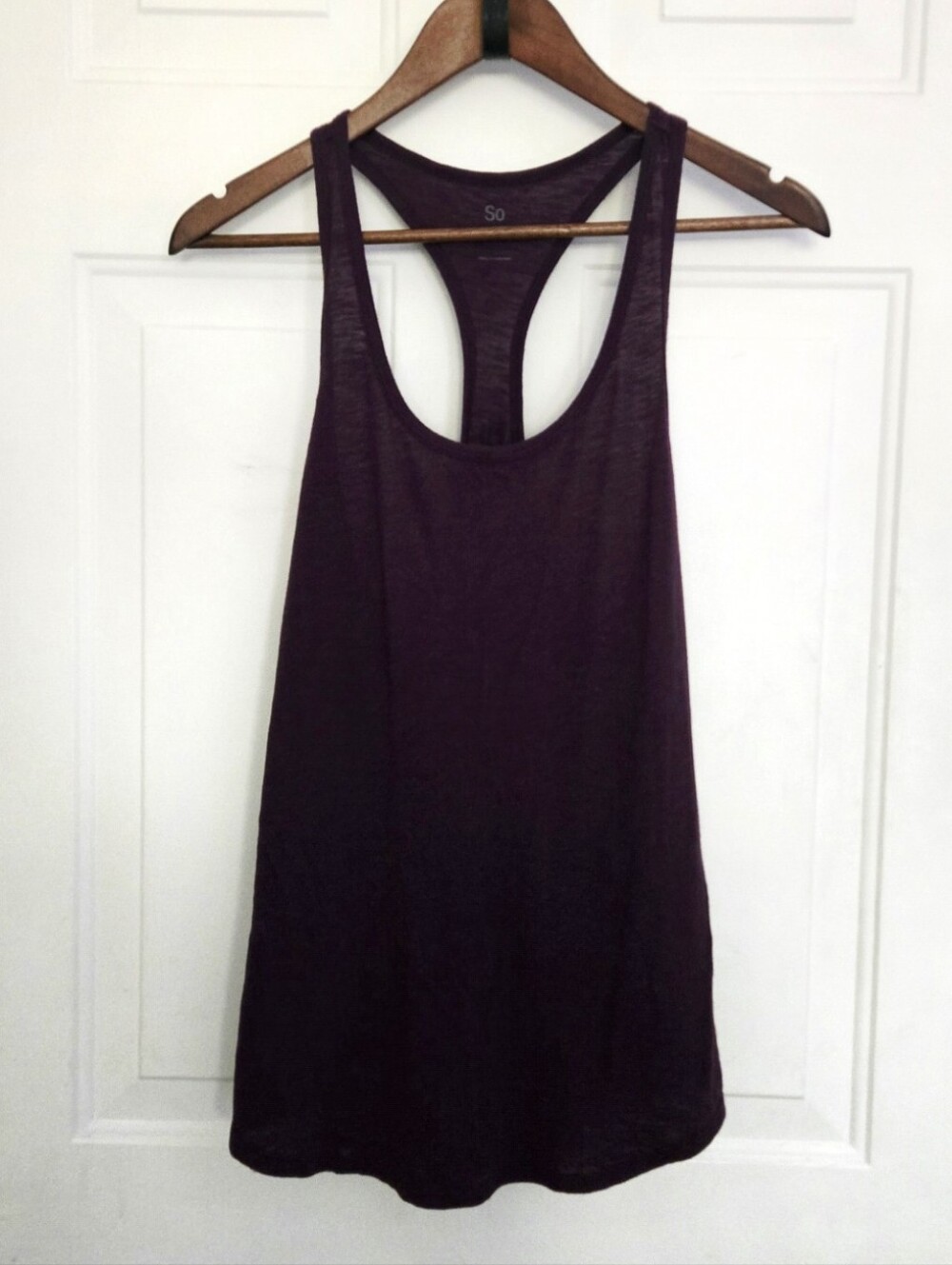 SO Plum Racerback Tank